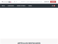 Tablet Screenshot of madissonzapaterias.com